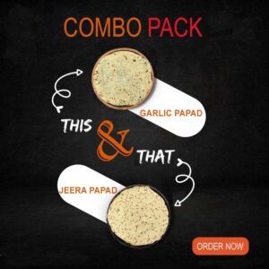 Garlic Papad 200gm + Jeera Papad 200gm